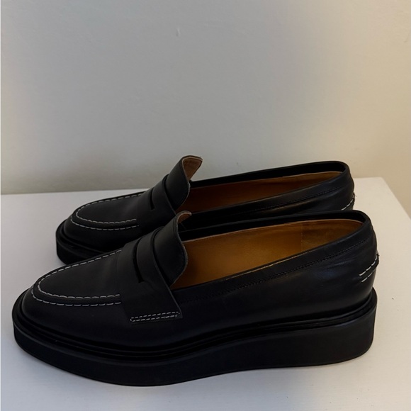 ATP Atelier x Morrow’s Paris Black Leather Penny Loafers – Size 37 – Like New ✨ - Picture 4 of 7